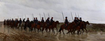 Cossacks on the March by Jozef Marian Chemonski
